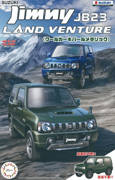 FUJ06629 Fujimi 1/24 Suzuki Jimny JB23 (Land Venture/Cool Khaki Pearl) (C-NX-13) Plastic Model Kit [06629]