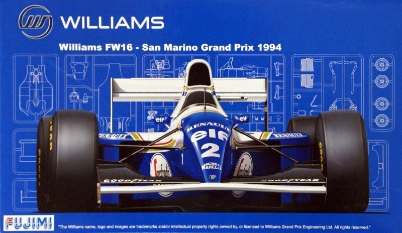 FUJ09058 Fujimi 1/20 Williams FW16 - San Marino Grand Prix 1994 (GP-14) Plastic Model Kit