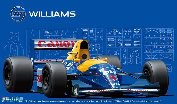 FUJ09197 Fujimi 1/20 Williams FW14B 1992 (GP-5) Plastic Model Kit [09197] Fujimi