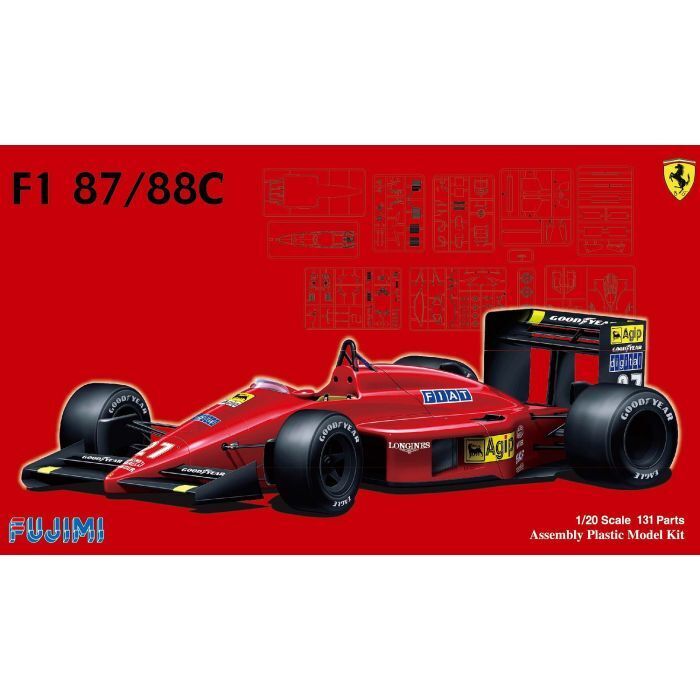 FUJ09198 Fujimi 1/20 Ferrari F1-87/88C (GP-6) Plastic Model Kit