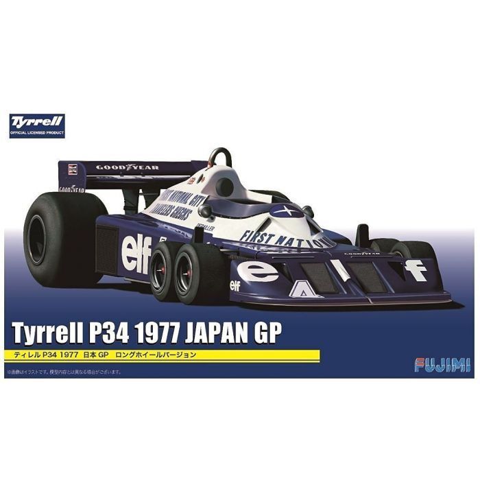 FUJ09205 Fujimi 1/20 Tyrrell P34 1977 Japan GP Long Wheel Version (GP-17) Plastic Model Kit