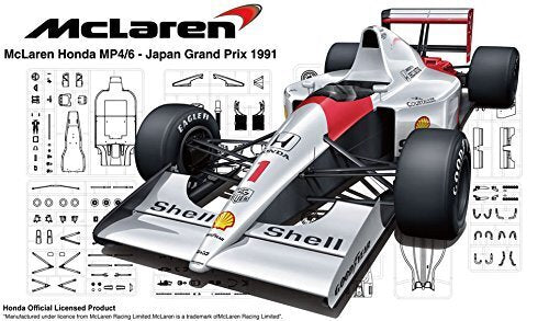 FUJ09213 Fujimi 1/20 McLaren Honda MP4/6 (Japan GP/San Marino GP/Brazil GP) (GP-25) Plastic Model Kit [09213] Fujimi