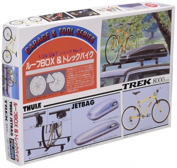 FUJ11042 Fujimi 1/24 Roof Box & Trekking Bike (GT-7) Plastic Model Kit [11042] Fujimi