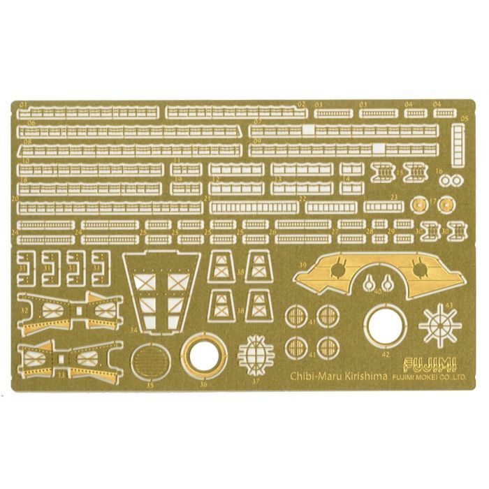 FUJ11467 Fujimi Qstyle Etching Parts for Chibimaru Ship Kirishima (Q G-UP No13) Plastic Model Kit Fujimi