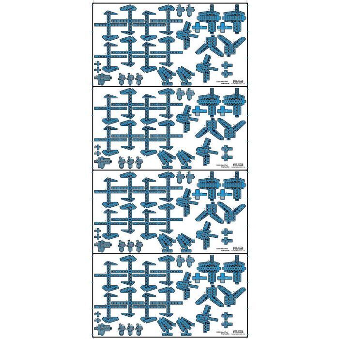 FUJ11496 Fujimi 1/3000 Naval Port Collection Common Photo-Etched Parts (NP G-up No1) Plastic Model Kit Fujimi