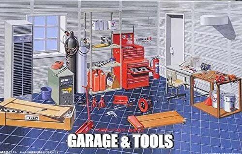 FUJ11635 Fujimi 1/24 Garage and Tool (GT-15) Plastic Model Kit [11635] Fujimi