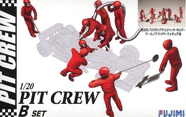 FUJ11657 Fujimi 1/20 PIT CREW STE B (GT-21) Plastic Model Kit [11657]