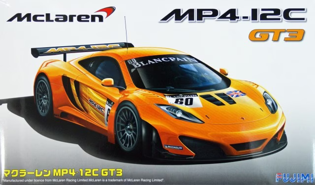 FUJ12555 Fujimi 1/24 Mclaren MP4/12C GT3 (RS-44) Plastic Model Kit [12555] Fujimi