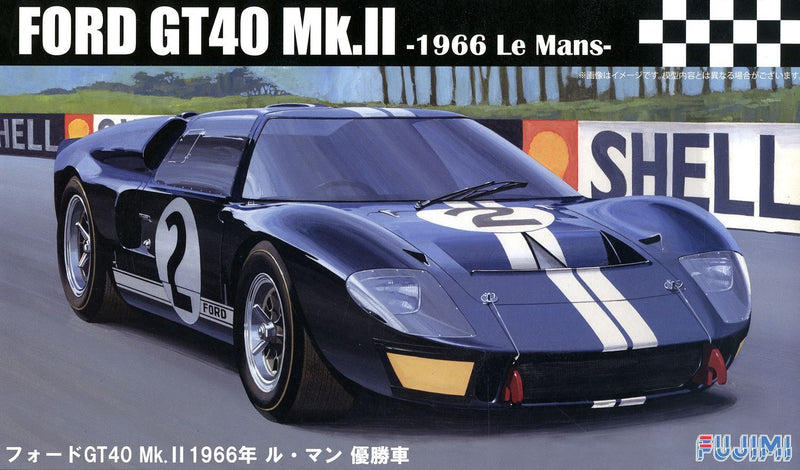 FUJ12603 Fujimi 1/24 Ford GT40 Mk-II `66 LeMans Winner (RS-16) Plastic Model Kit
