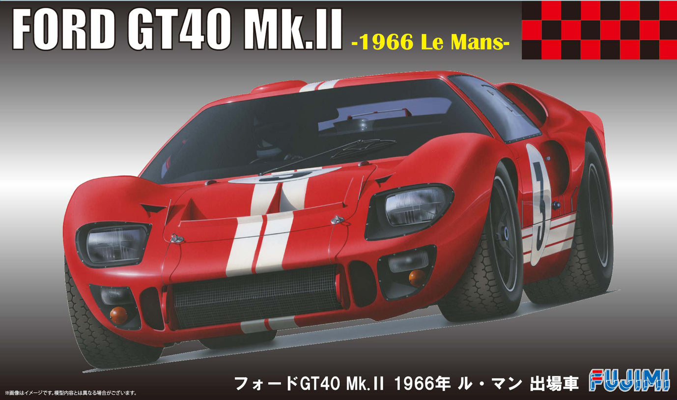FUJ12606 Fujimi 1/24 Ford GT40 `66 LeMans (RS-51) Plastic Model Kit Fujimi
