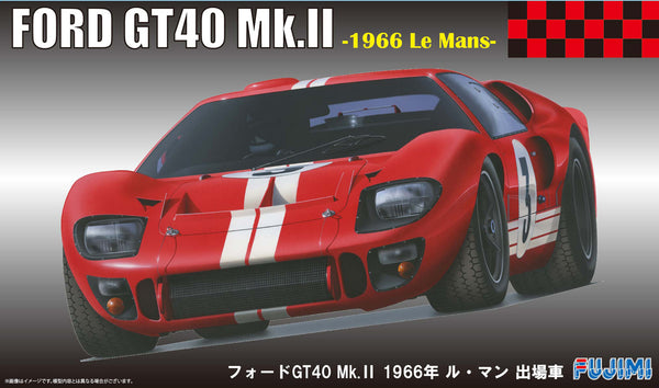 FUJ12606 Fujimi 1/24 Ford GT40 `66 LeMans (RS-51) Plastic Model Kit