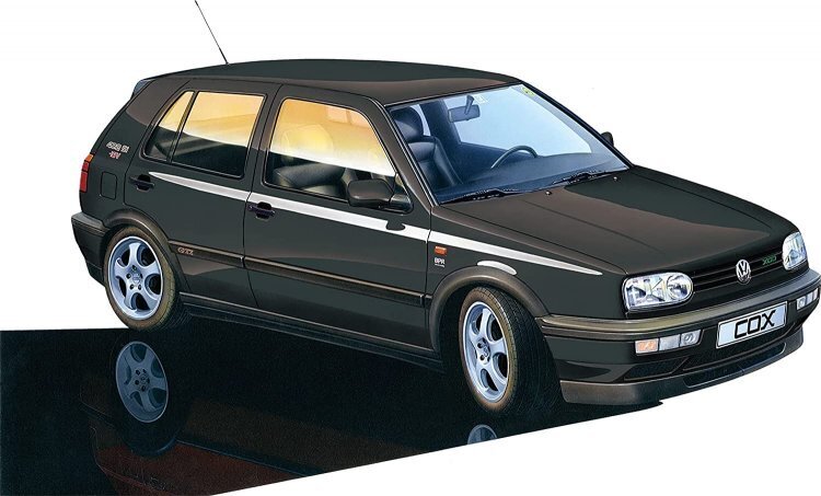 FUJ12676 Fujimi VW Golf COX 420Si 16V w/Window Frame Masking (RS-47) Plastic Model Kit [12676] Fujimi