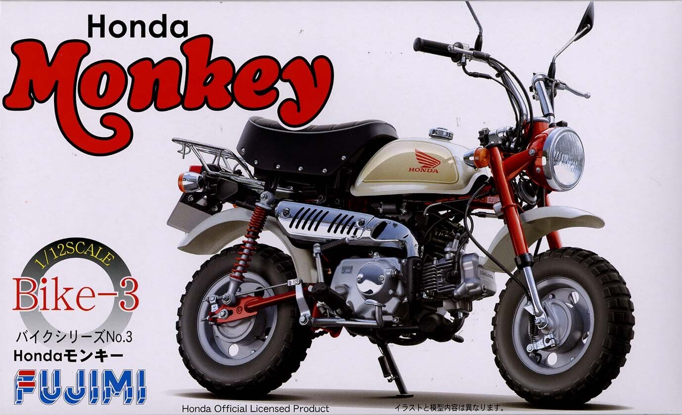 FUJ14127 Fujimi 1/12 Honda Monkey (Bike-No3) Plastic Model Kit Fujimi