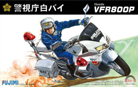 FUJ14165 Fujimi 1/12 Honda VFR800P Motorcycle Police (Bike-No4) Plastic Model Kit [14165] Fujimi