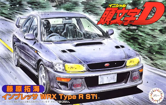 FUJ18366 Fujimi 1/24 Impressa WRX TypeR Sti Fujiwara Takumi (ISD-18) Plastic Model Kit [18366] Fujimi