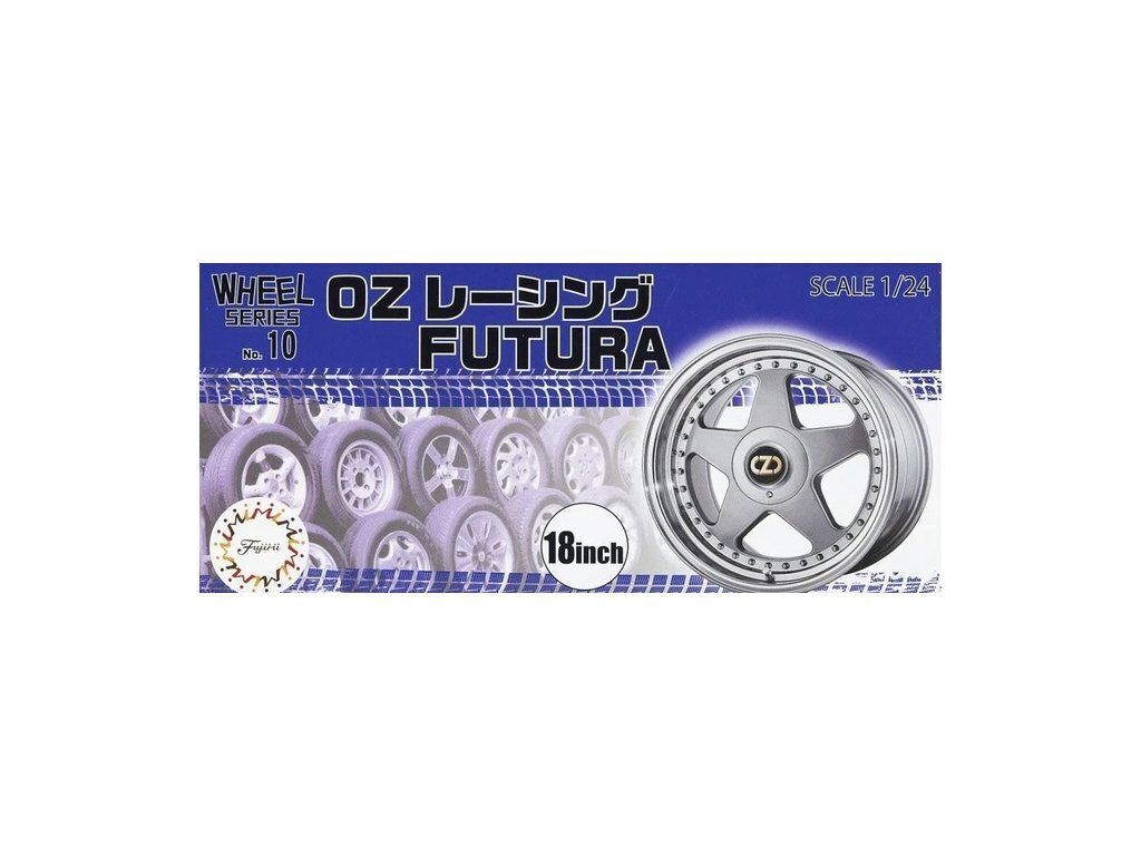 FUJ19351 Fujimi 1/24 OZ Racing Futura 18inch (Wheel-10) Plastic Model Kit Fujimi