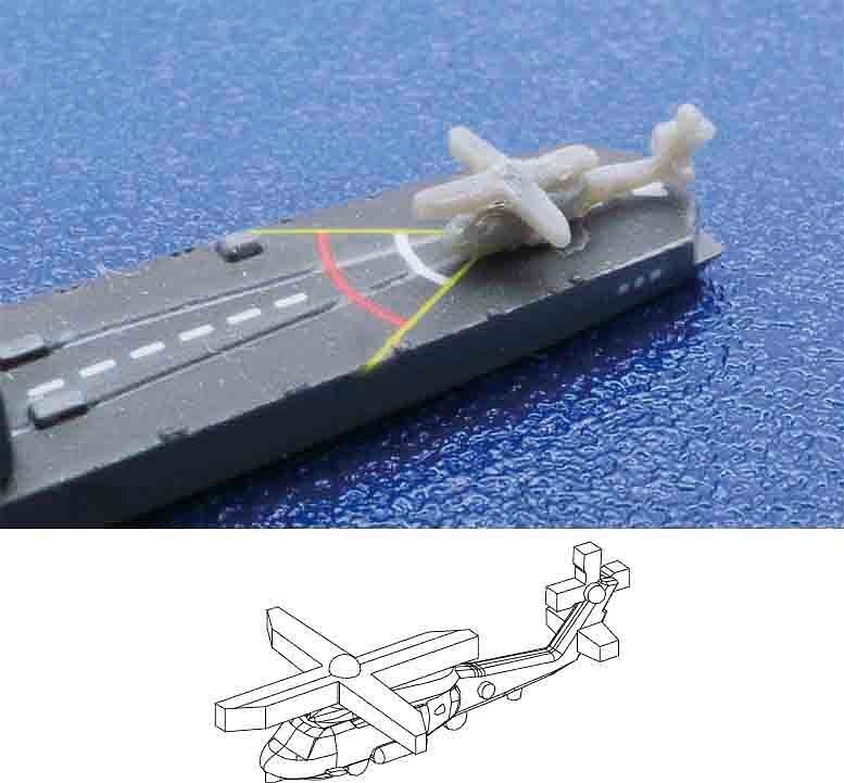 FUJ40168 Fujimi 1/3000 JMSDF Escort Flotilla 3 (1998) Special Version (w/Shipboard Helicopter) (NWC-36 EX-1) Fujimi