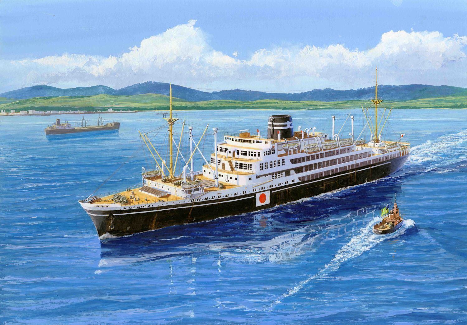 FUJ43299 Fujimi 1/700 Osaka Mercantile Marine Affiliation Argentina Maru/Brasil Maru (TOKU - 79) Fujimi