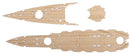 FUJ43316 Fujimi 1/700 Wood Deck Seal for IJN Battleship Hiei (w/Ship Name Plate) (TOKU - 37 EX-102) Fujimi