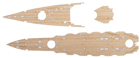 FUJ43316 Fujimi 1/700 Wood Deck Seal for IJN Battleship Hiei (w/Ship Name Plate) (TOKU - 37 EX-102)