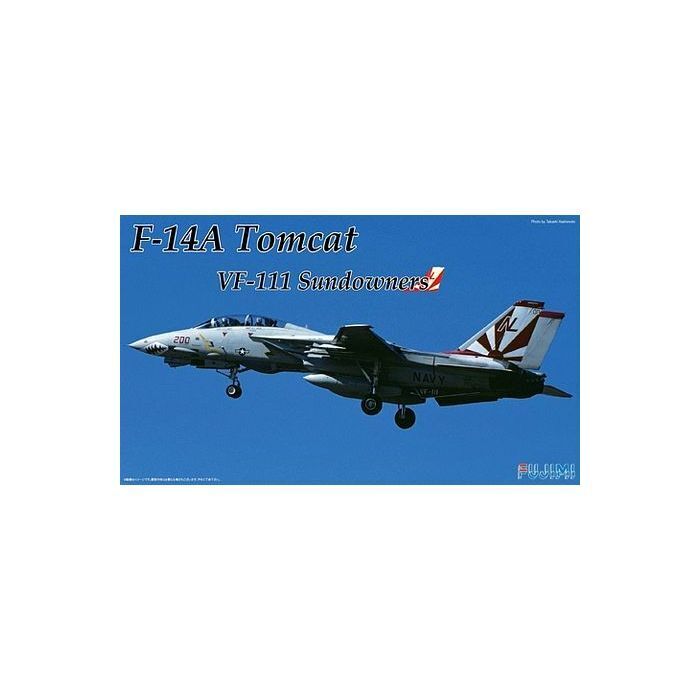 FUJ72277 Fujimi 1/72 F14-A Tomcat Sundowners (F-1) Plastic Model Kit Fujimi