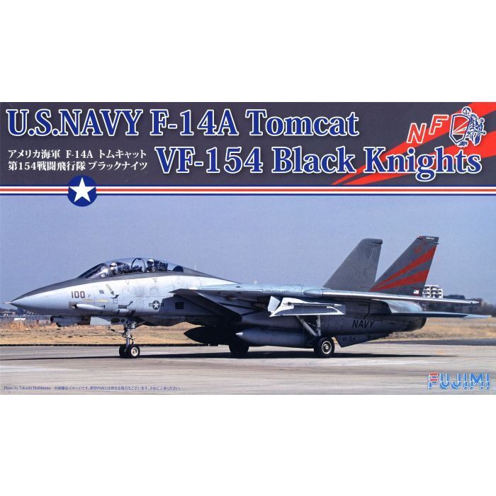 FUJ72279 Fujimi 1/72 F-14A Tomcat VF-154 Black knights (F-3) Plastic Model Kit