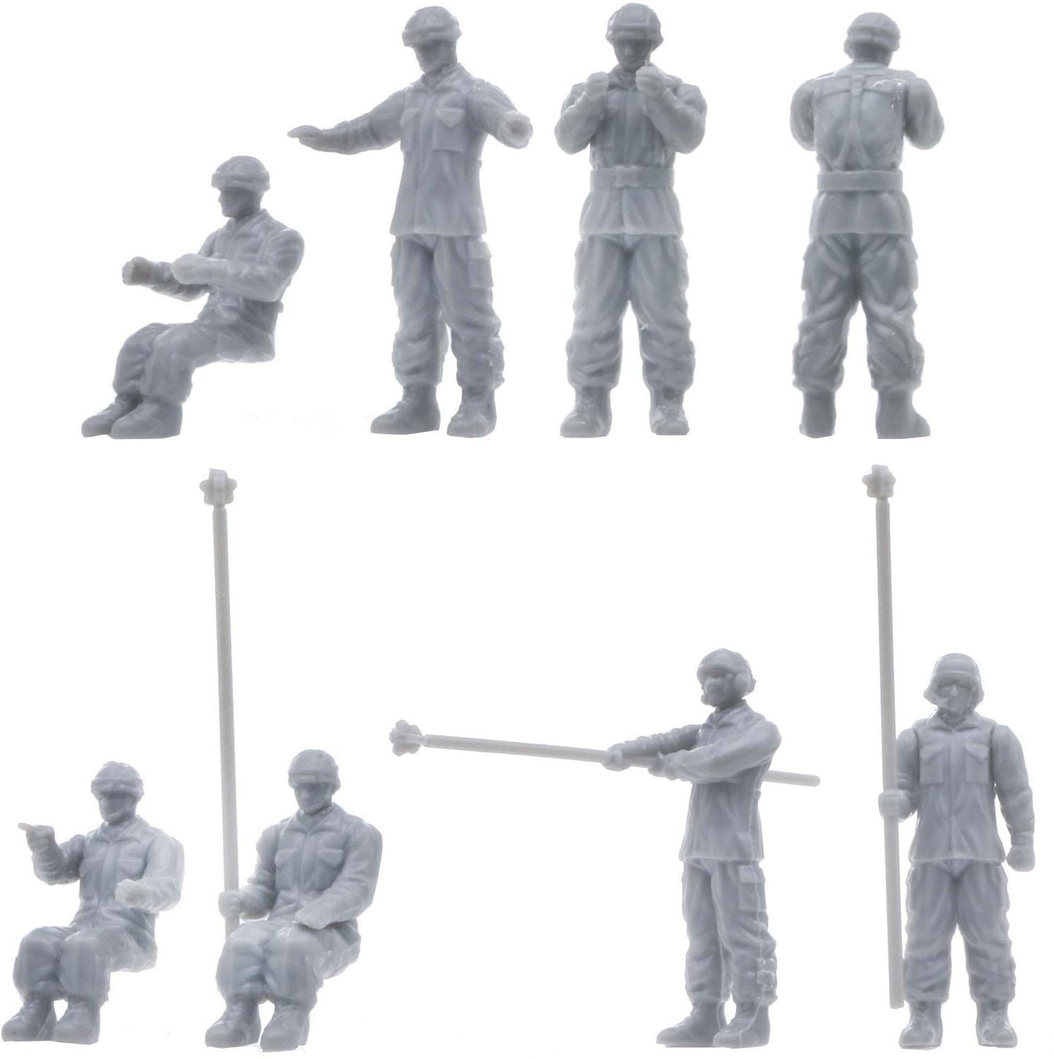 FUJ72342 Fujimi 1/72 JGSDF Staff (for Car/Tank1) (Mi-25) Plastic Model Kit Fujimi
