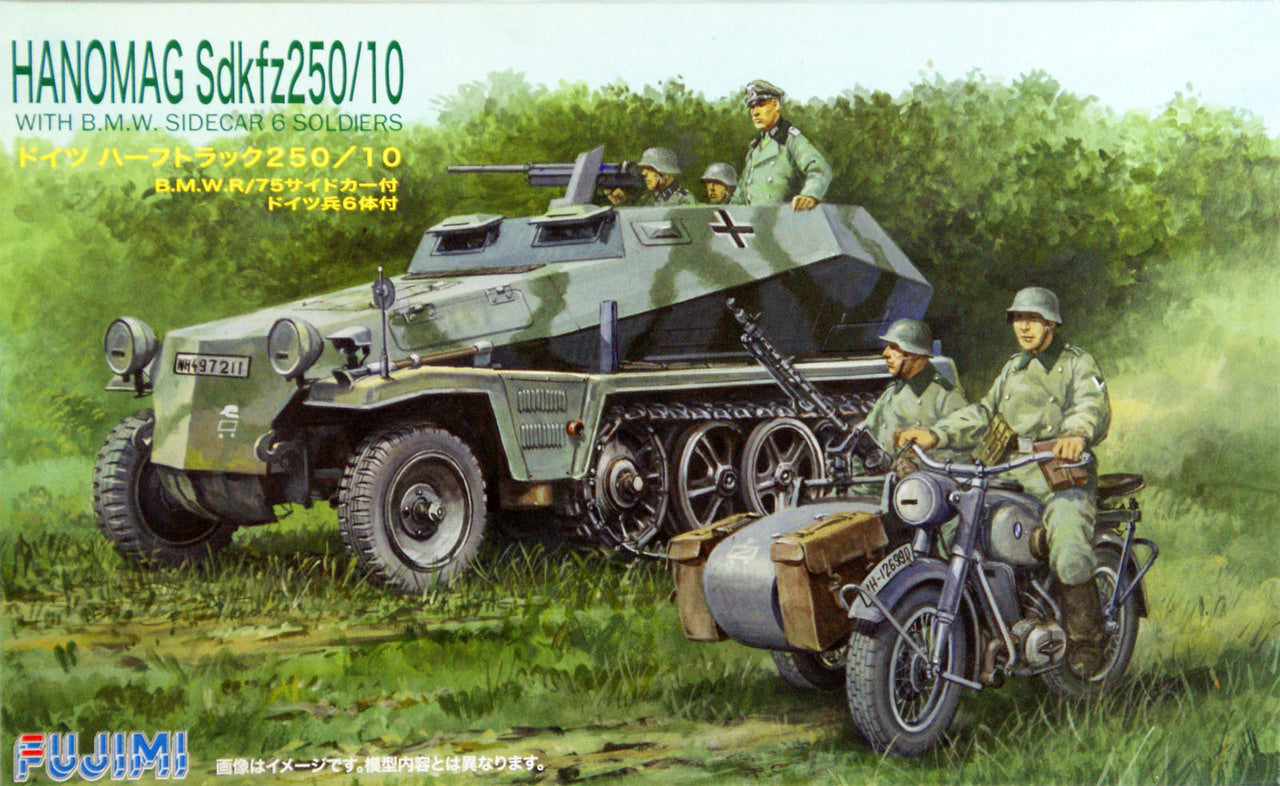 FUJ76217 Fujimi 1/76 Hanomag Sdkfz250/10 (SWA-17) Plastic Model Kit [76217] Fujimi
