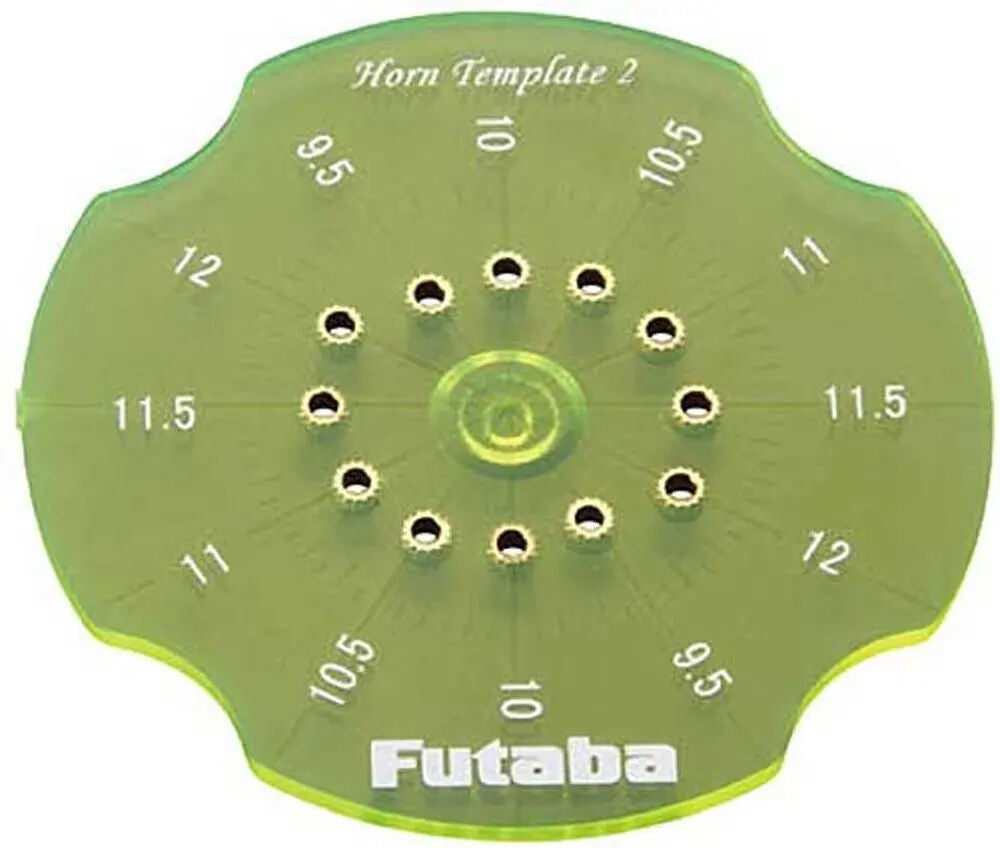 Futaba SX Servo Horn Drill Template 2(9.5mm-12mm) [FUTSXHT2912]