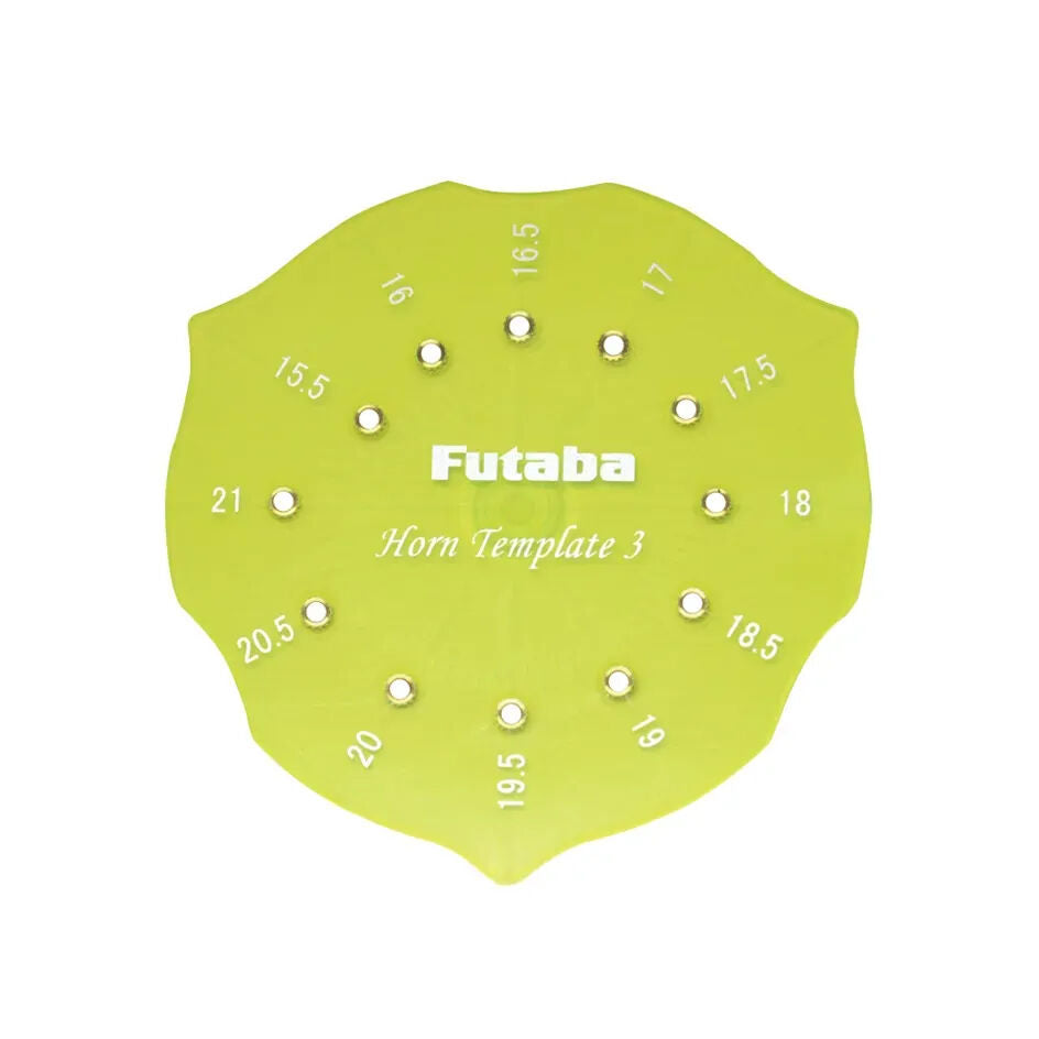 Futaba SX Servo Horn Drill Template 3(15.5mm-21mm) [FUTSXHT31521]