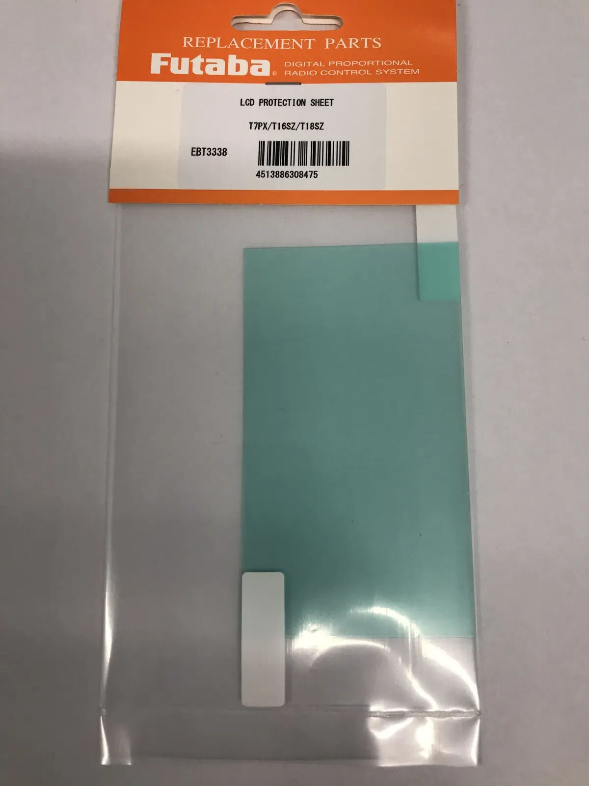 Futaba 7PX 16IZ 16SZ and 18SZ LCD Screen Protection Sheet [FUT7PX18SZSCREENPRO]