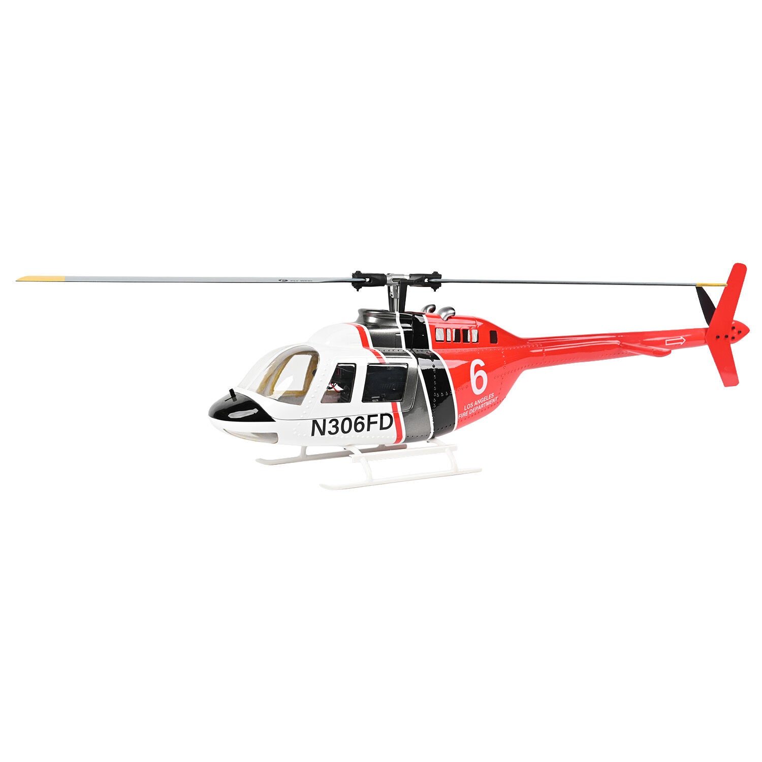 Flywing Bell206 GPS 6Ch RC Helicopter - Two Blades RTF