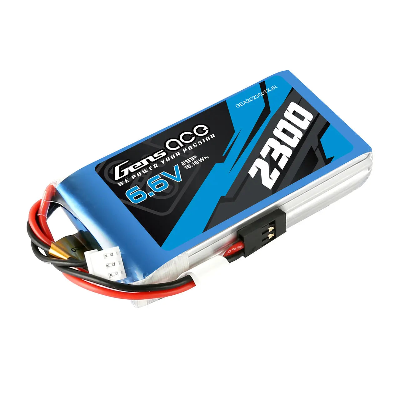 Gens Ace 2S 2300mAh 6.6V TX Soft Case LiPo Battery (JR) Gens Ace
