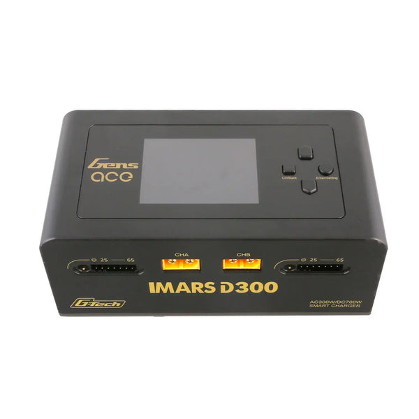 Gens Ace IMARS D300 G-Tech Channel AC/DC 300W/700W RC Battery Charger (Black)