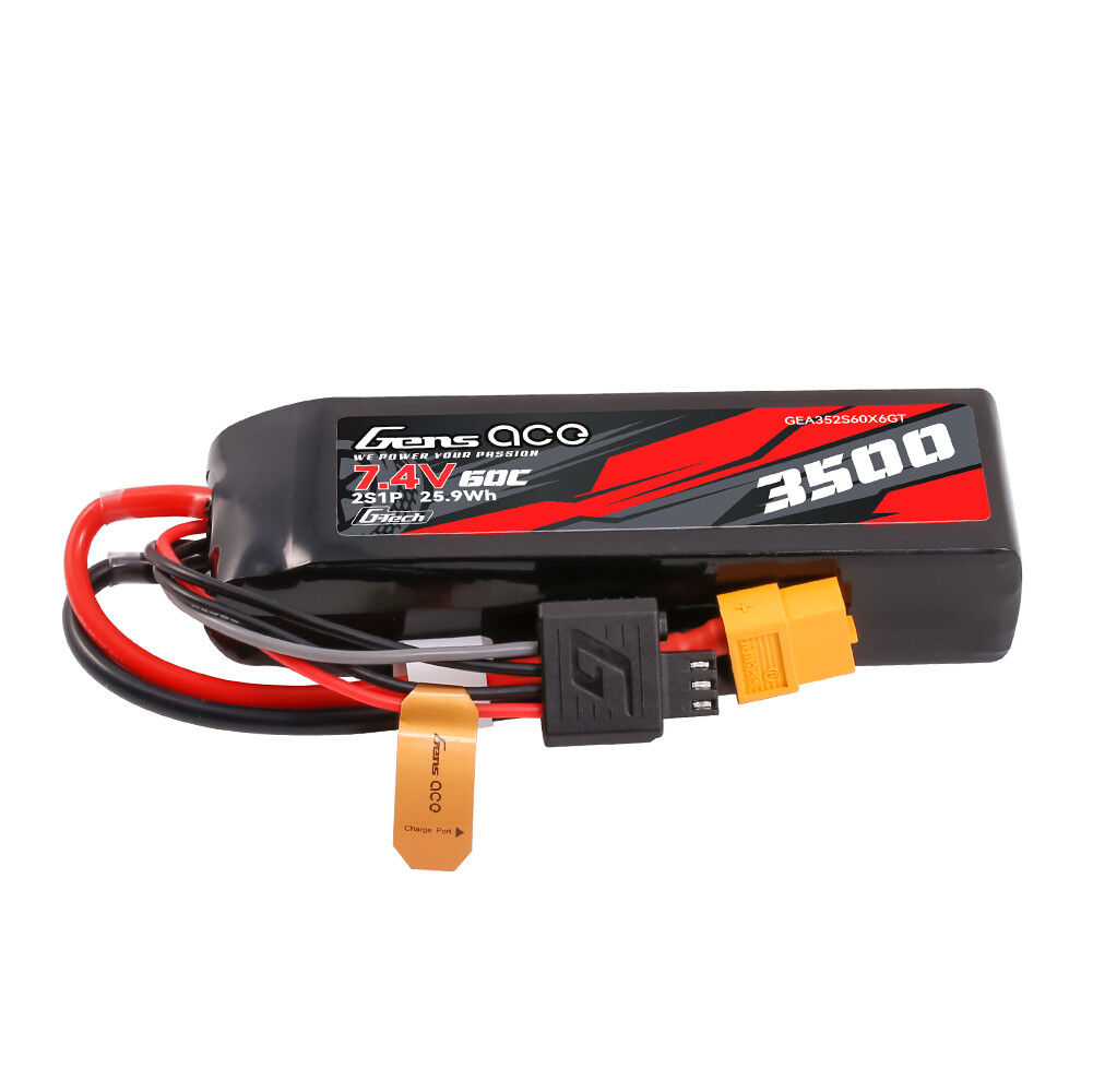 Gens Ace G-Tech 3500mAh 2S1P 7.4V 60C Lipo Battery (XT60)