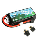 Gens Ace 3S Adventure 3600mAh 11.4V 60C Soft Case HV LiPo Battery (1TO3) Gens Ace