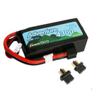 Gens Ace 3S Adventure 4300mAh 11.4V 60C Soft Case HV LiPo Battery (1TO3) Gens Ace