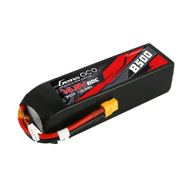 Gens Ace 4S 8500mAh 14.8V 60C Soft Case LiPo Battery (XT60 - TRAXXAS) Gens Ace