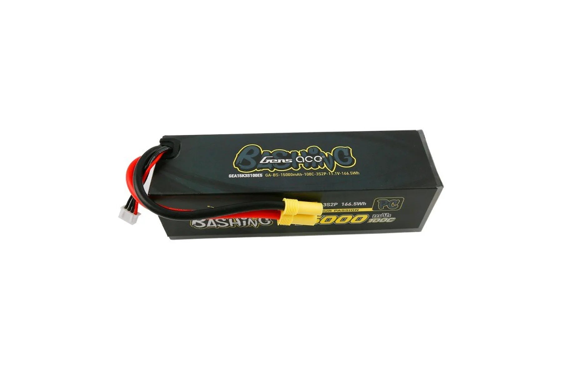 Gens Ace G-Tech 4S Bashing 11000mAh 100C 14.8V Hardcase/Hardwired Lipo Battery (EC5)