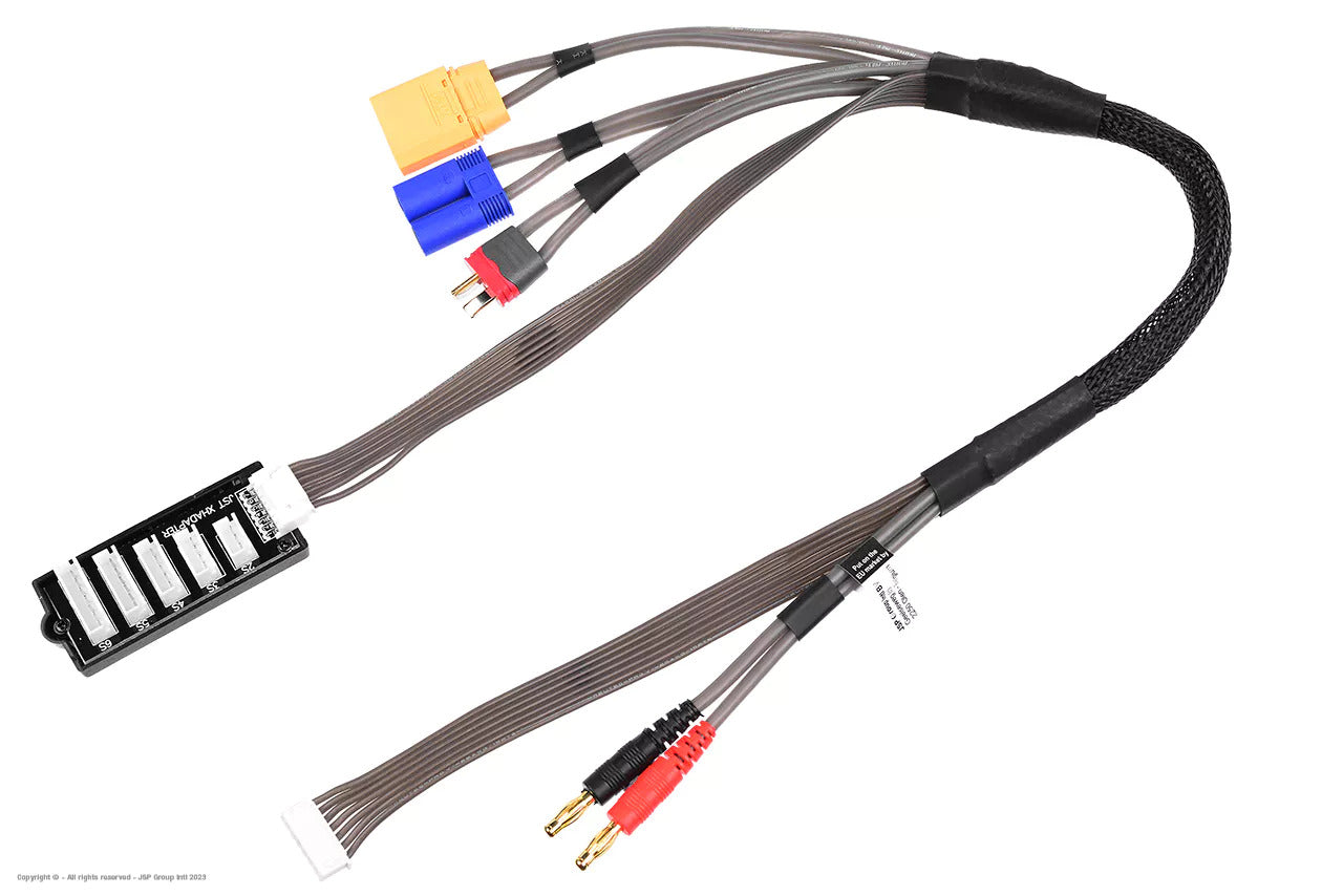 GF-1208-040 Revtec - Charge - Balance Lead Pro - "Banana 4mm" - T-Plug / EC-5 / XT90 female - XH Balance board 2-6S Revtec