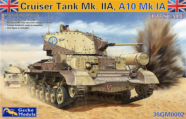 GM35002 Gecko 1/35 Cruiser Tank Mk. IIA, A10 Mk. IA Plastic Model Kit