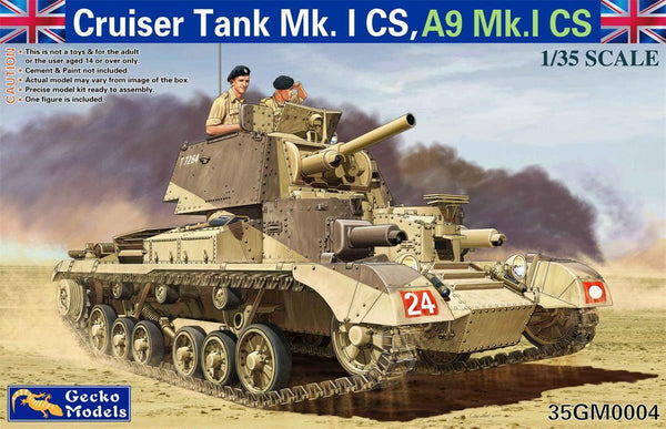 GM35004 Gecko 1/35 Cruiser Tank Mk. I CS, A9Mk.I CS Plastic Model Kit