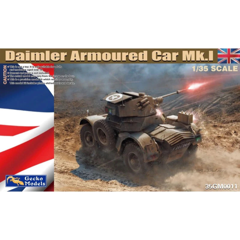GM35011 Gecko 1/35 Daimler Armored Car Mk.I Plastic Model Kit
