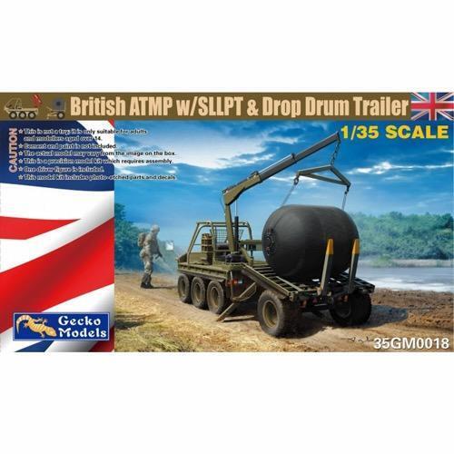 GM35018 Gecko 1/35 British ATMP w/SLLPT & Drop Drum Trailer Plastic Model Kit Gecko