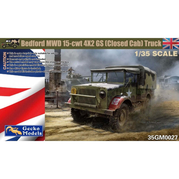 GM35027 Gecko 1/35 Bedford MWD 15-cwt 4x2 GS Truck Plastic Model Kit