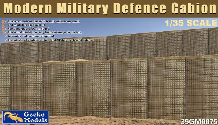 GM35075 Gecko 1/35 Modern Military Sand Gabion Plastic Model Kit