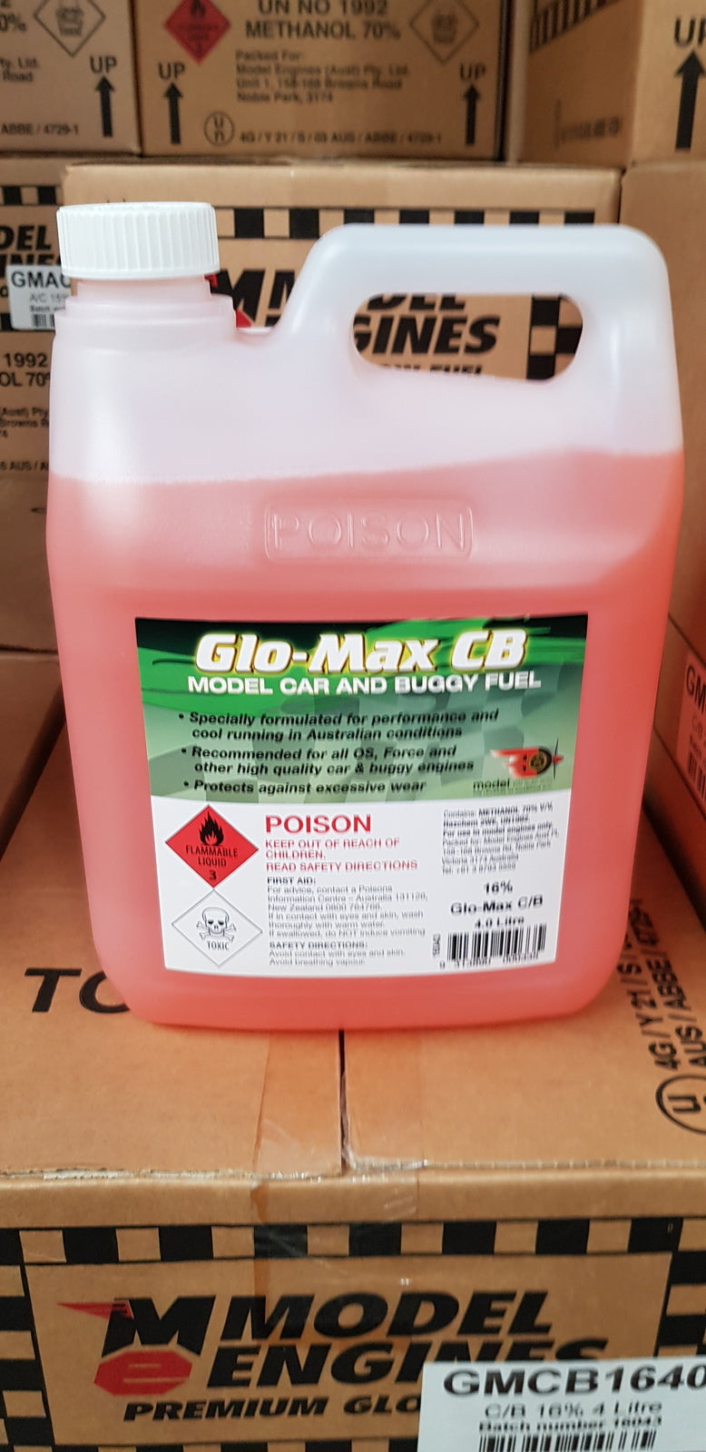 GMCB1040 (DG) GLO-MAX CB FUEL 10% NITRO 4 LT Glo-Max