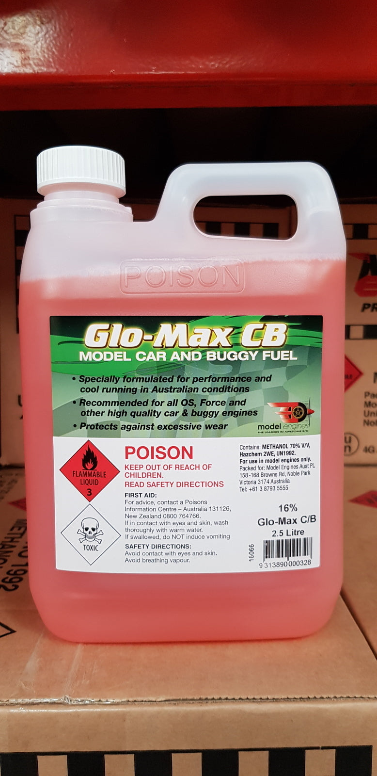 GMCB2025 (DG) GLO-MAX CB FUEL 20% NITRO 2.5 LT Glo-Max