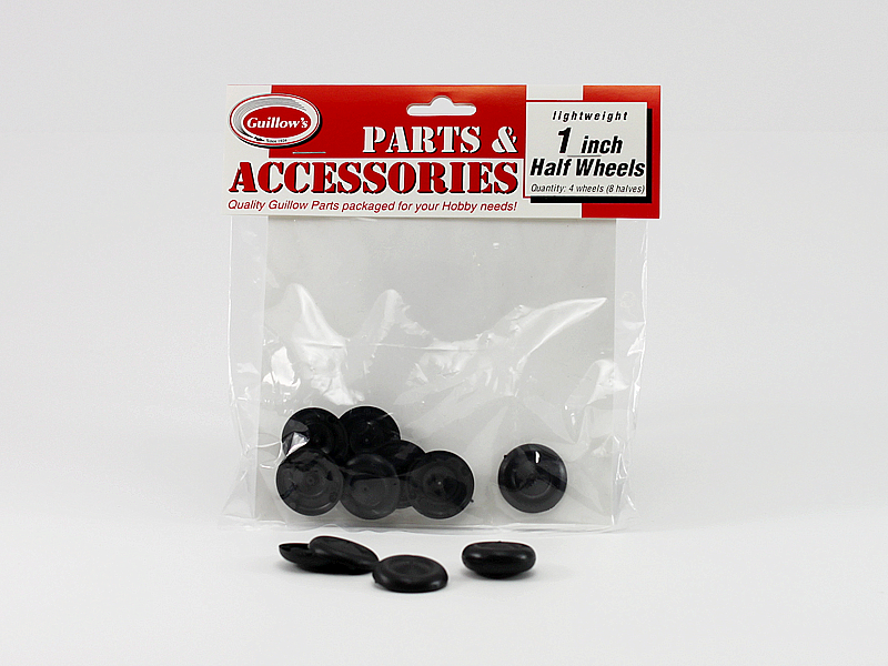 GUI-113 Guillow's 1 Plastic Half Wheel (8½ wheels) Accessories Pack Guillows