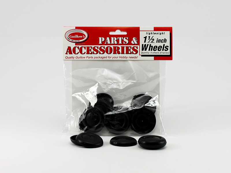 GUI-114 Guillow's 1½ Plastic Half Wheel (8½ wheels) Accessories Pack Guillows